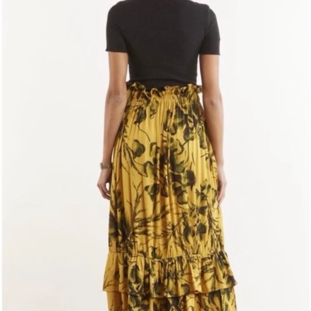 Odell’s Printed Yellow Midi Skirt - Picture 3 of 3